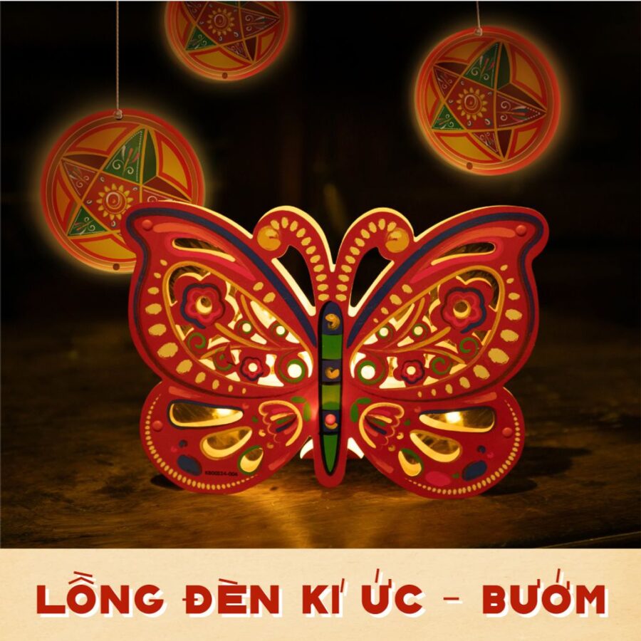 Lồng đèn trang trí Ký Ức Đêm Trăng - Bướm - Hình ảnh 3