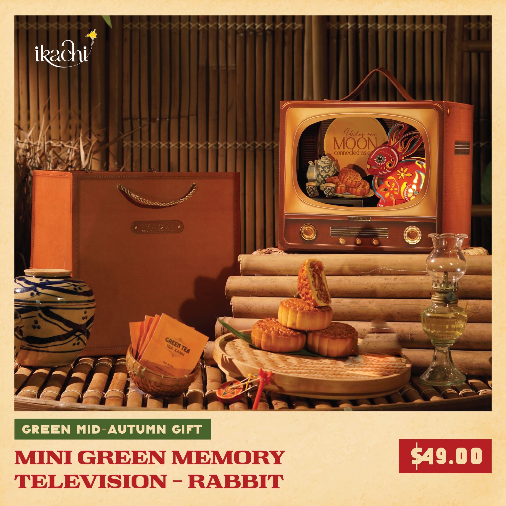Eco-friendly Mid-Autumn Festival Gift Box Set | MINI GREEN MEMORY TELEVISION – RABBIT