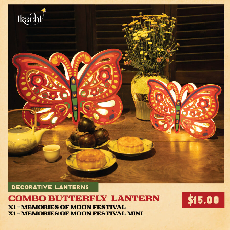 DECORATIVE LANTERN COMBO – MEMORIES OF MOON FESTIVAL BUTTERFLY